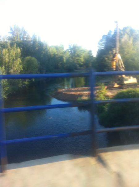 Re: Puente villarente. Estrechando el rio?