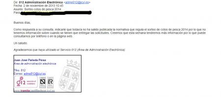 Re: SORTEO COTOS 2014