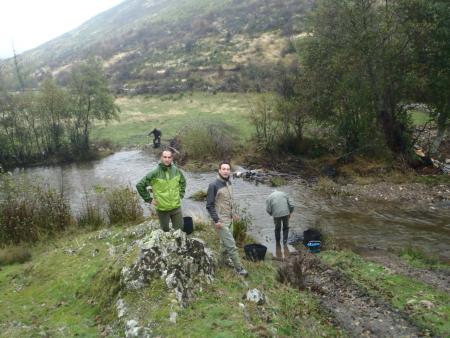 Muestreo río Ería y Truchillas