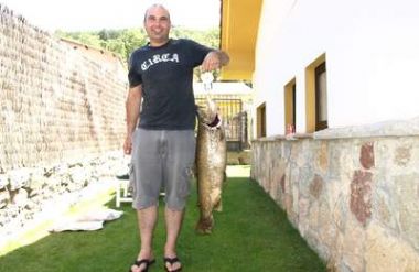 Nueve kilos de trucha en el río Esla